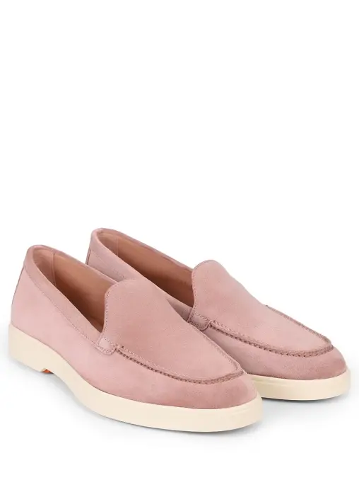 Лоферы замшевые SANTONI