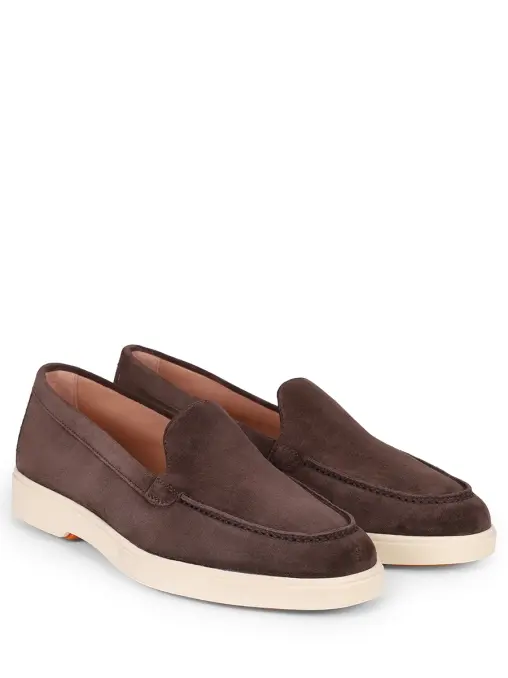 Лоферы замшевые SANTONI