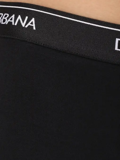 Набор из трех хлопковых трусов-боксеров DOLCE & GABBANA