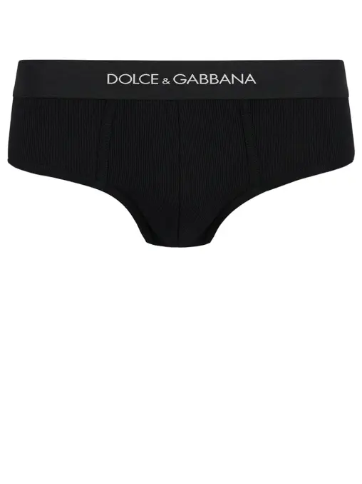 Набор из двух хлопковых трусов-слип DOLCE & GABBANA