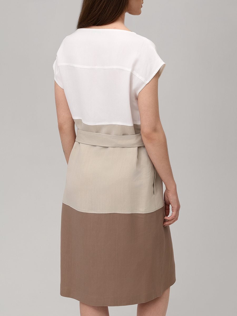 Платье из вискозы и льна