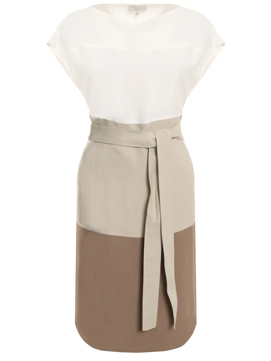 Платье из вискозы и льна