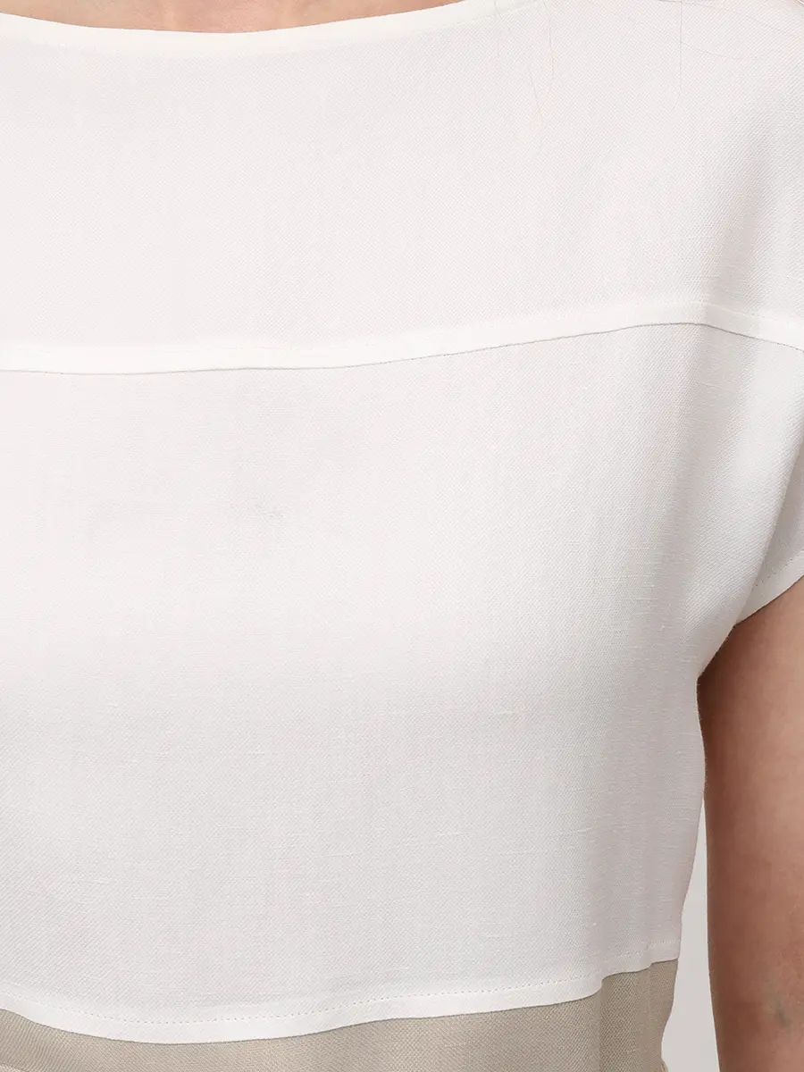 Платье из вискозы и льна