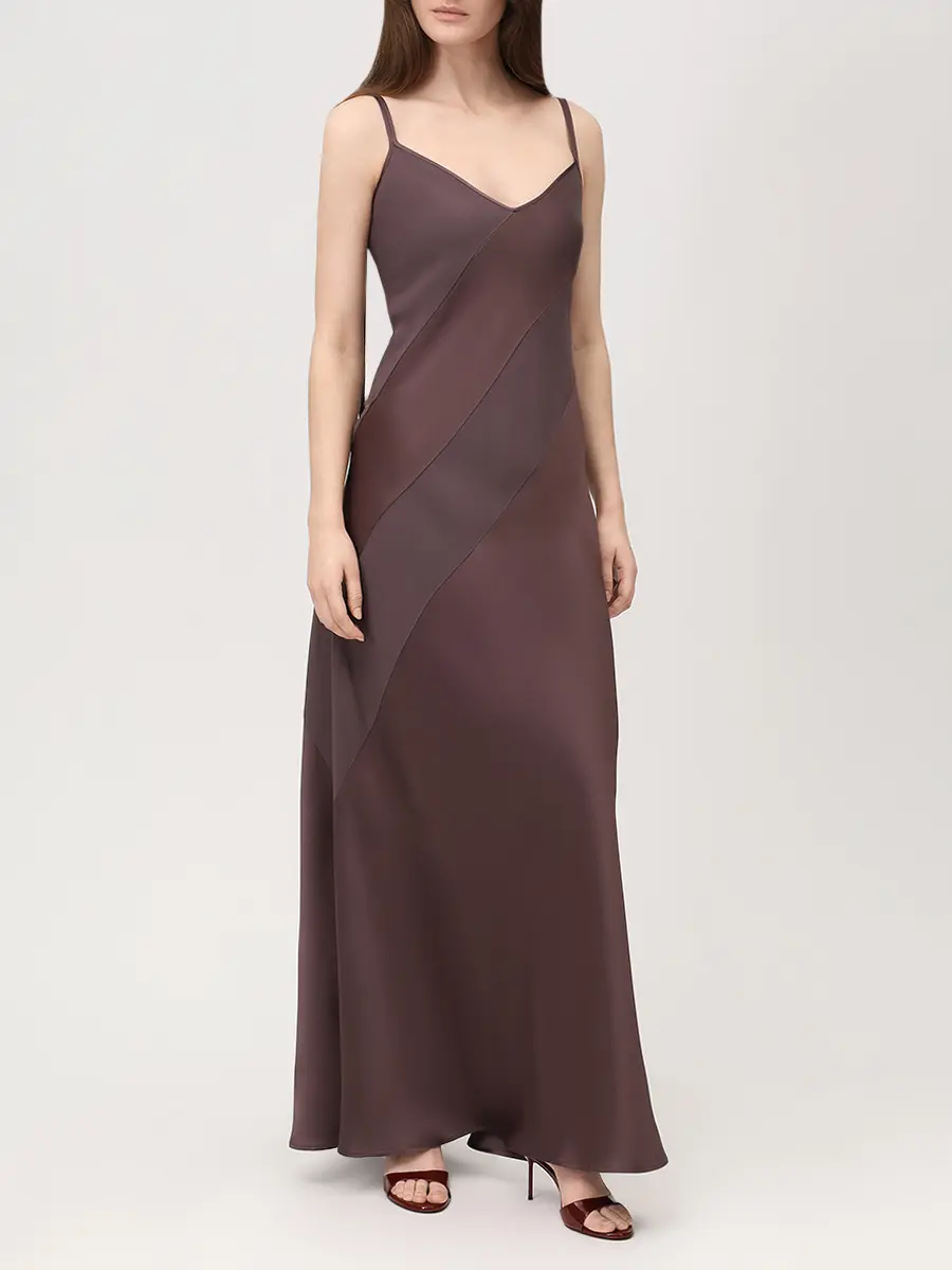 Платье однотонное