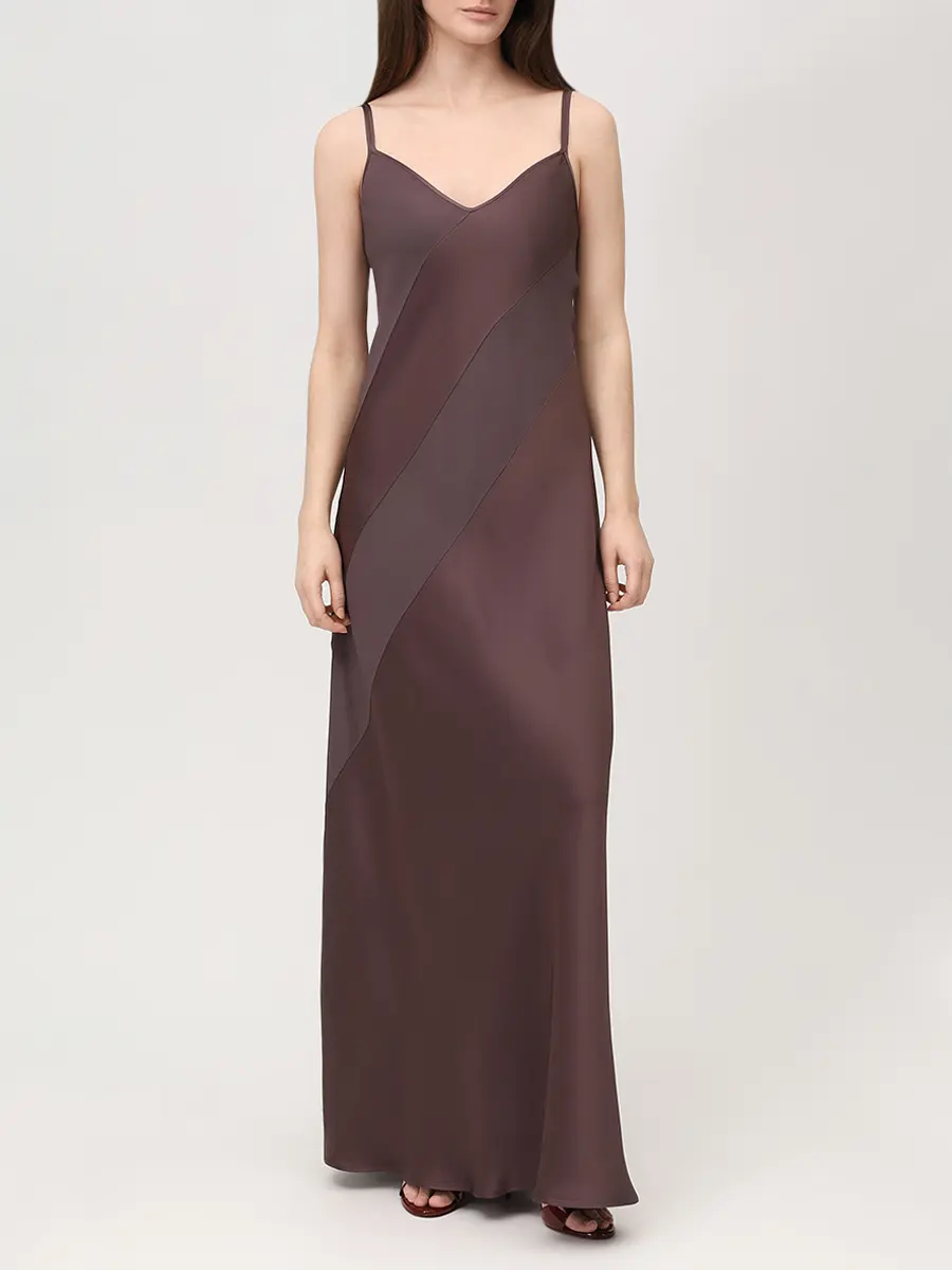 Платье однотонное