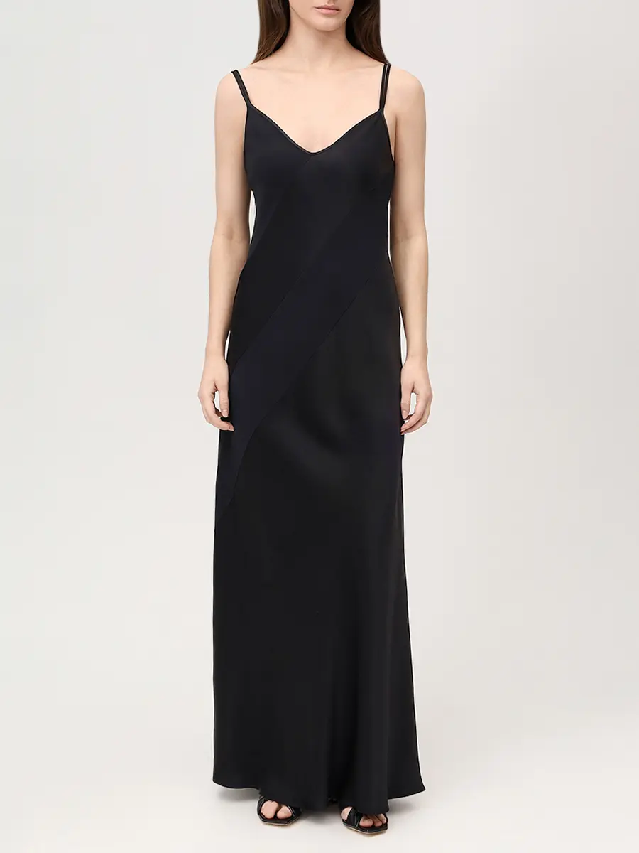 Платье однотонное