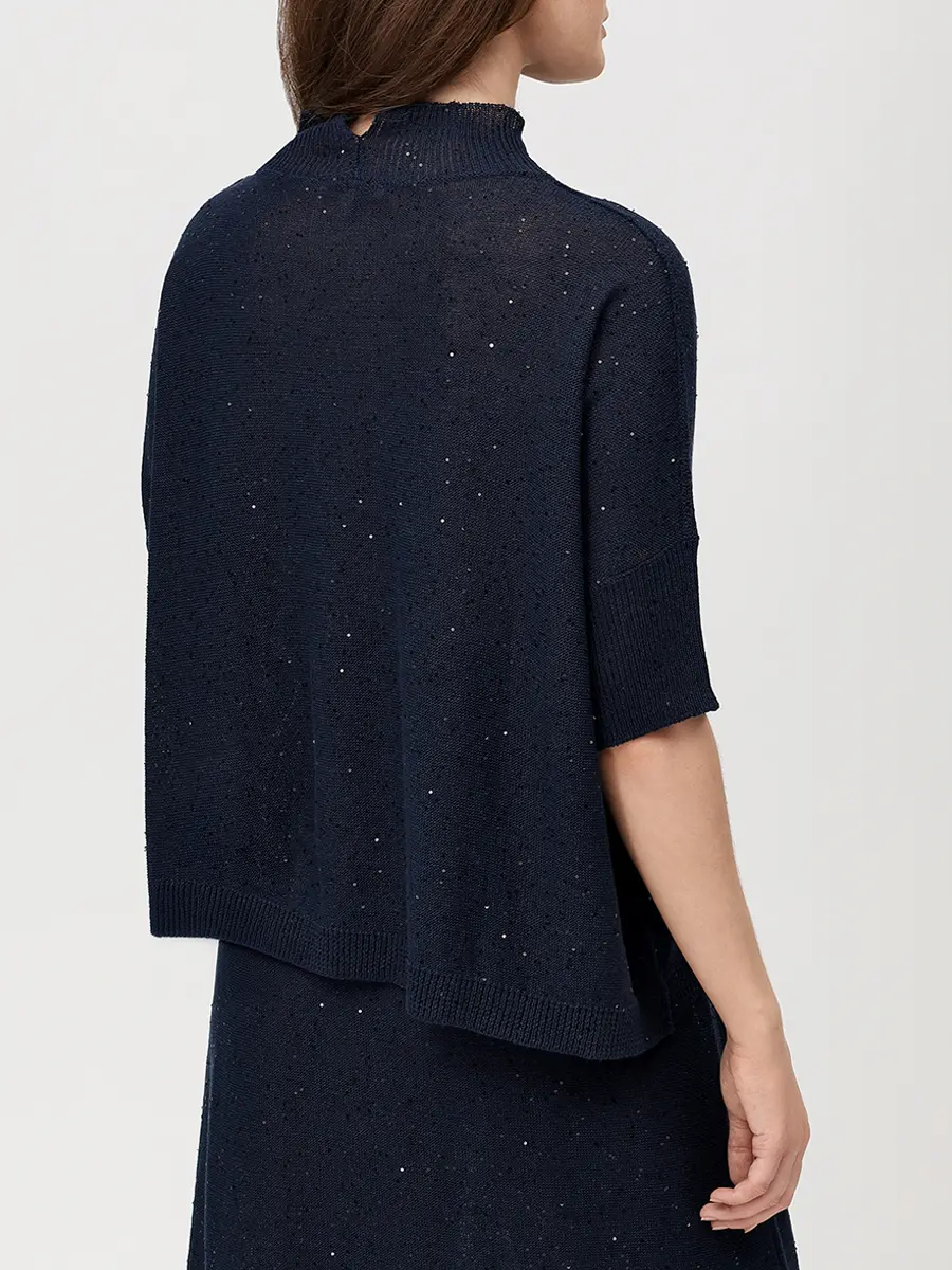 Джемпер изо льна и хлопка