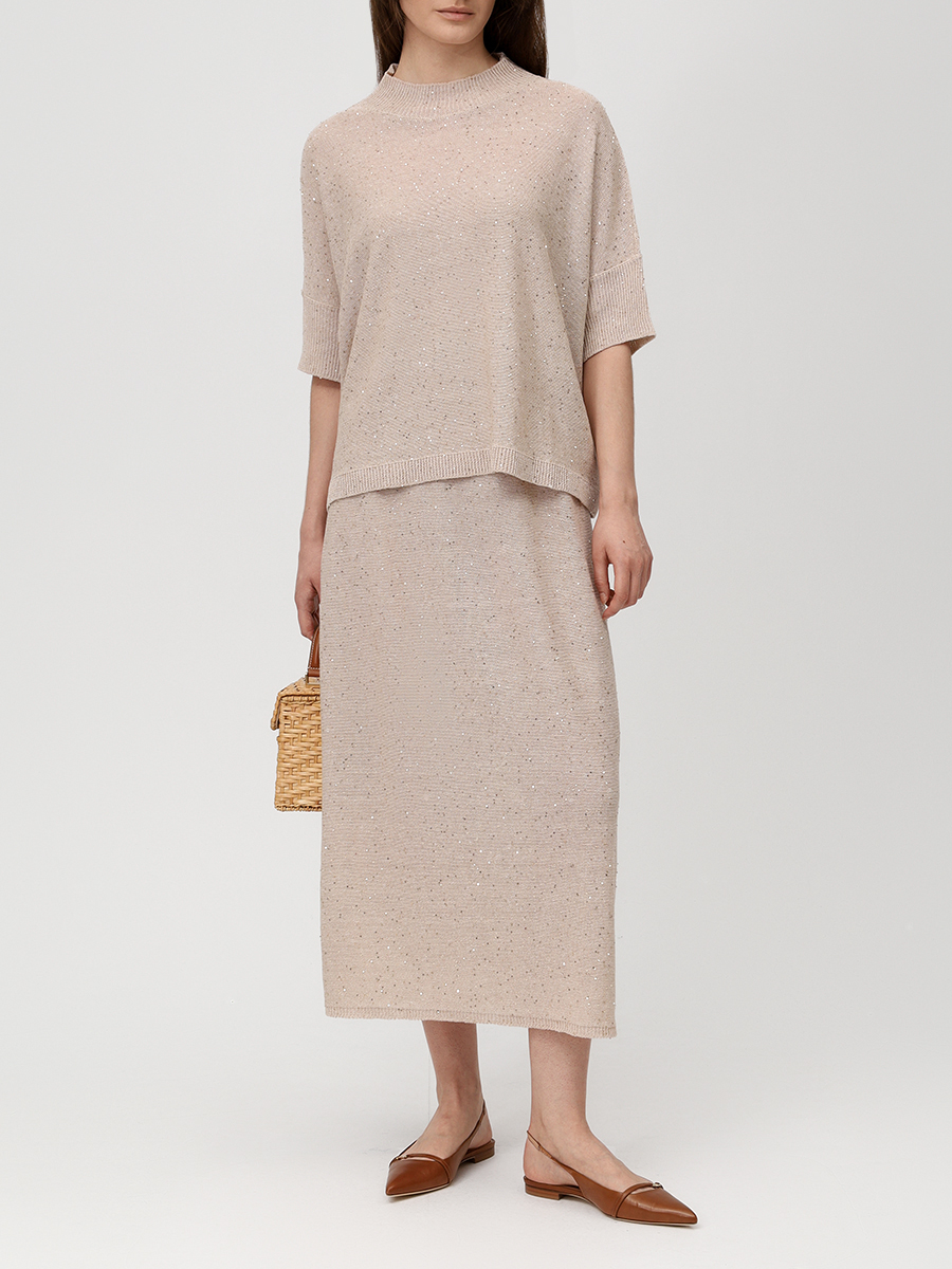 Джемпер изо льна и хлопка