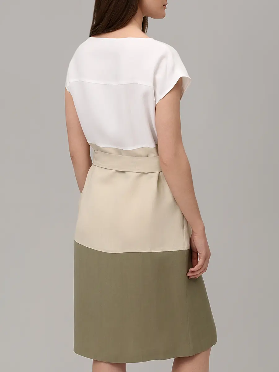 Платье из вискозы и льна