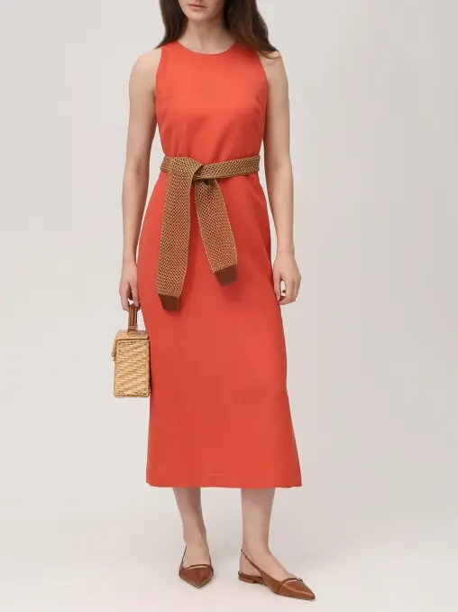 Платье из вискозы и льна ANTONELLI FIRENZE