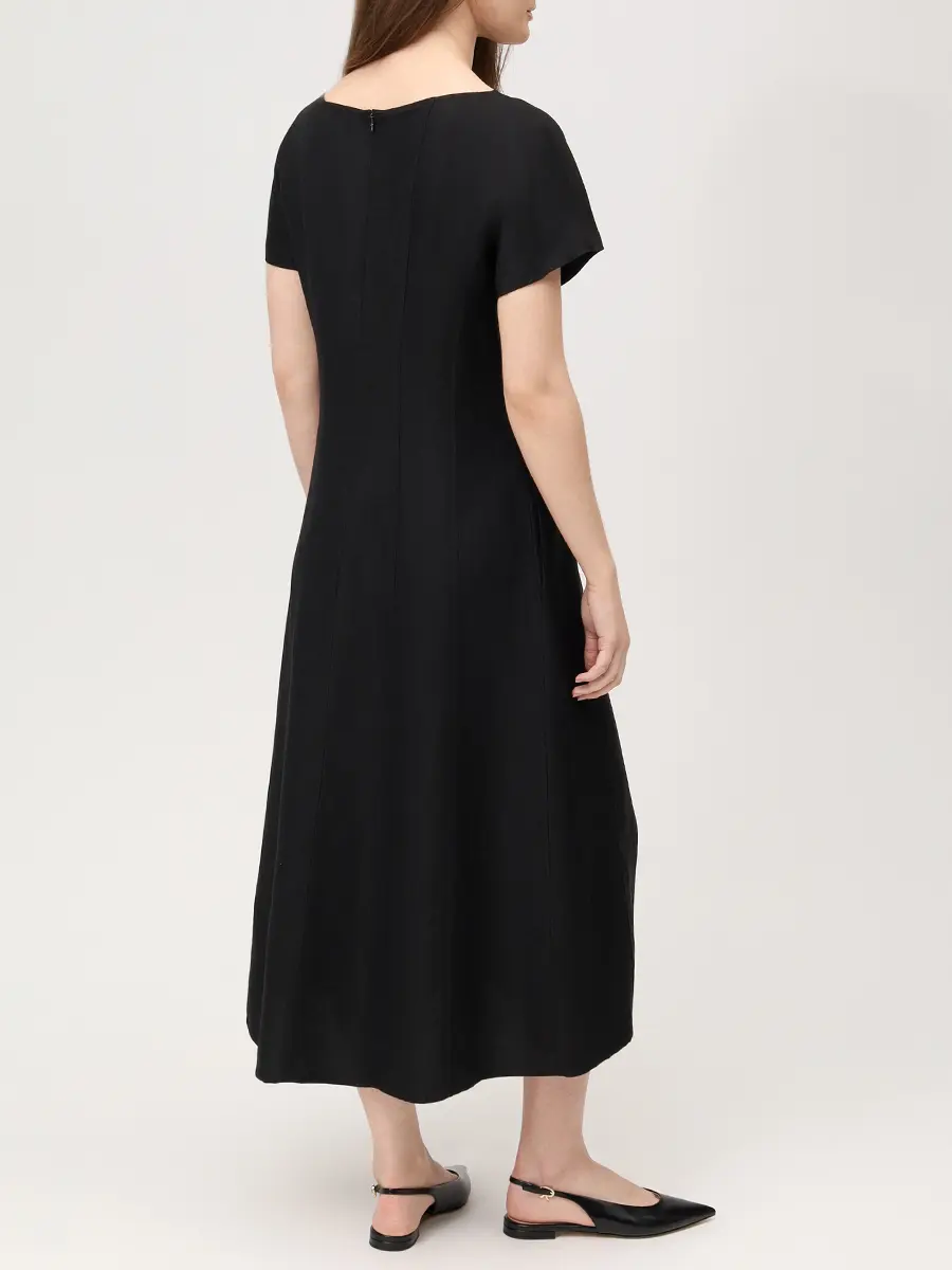 Платье из вискозы и льна