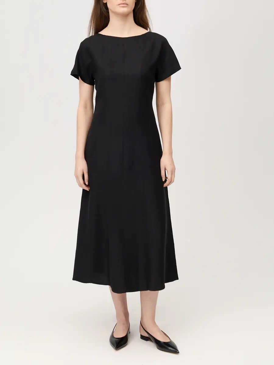 Платье из вискозы и льна