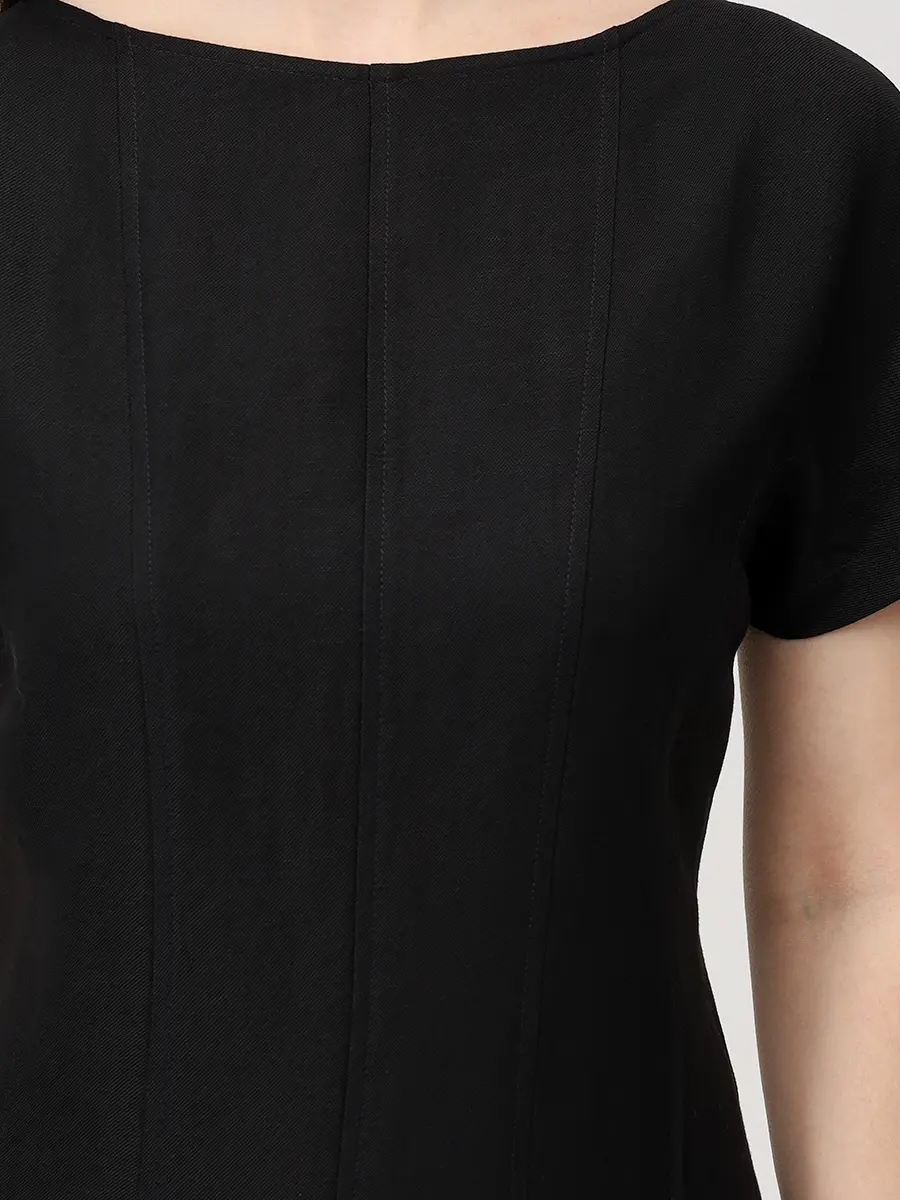 Платье из вискозы и льна