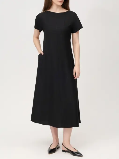 Платье из вискозы и льна ANTONELLI FIRENZE