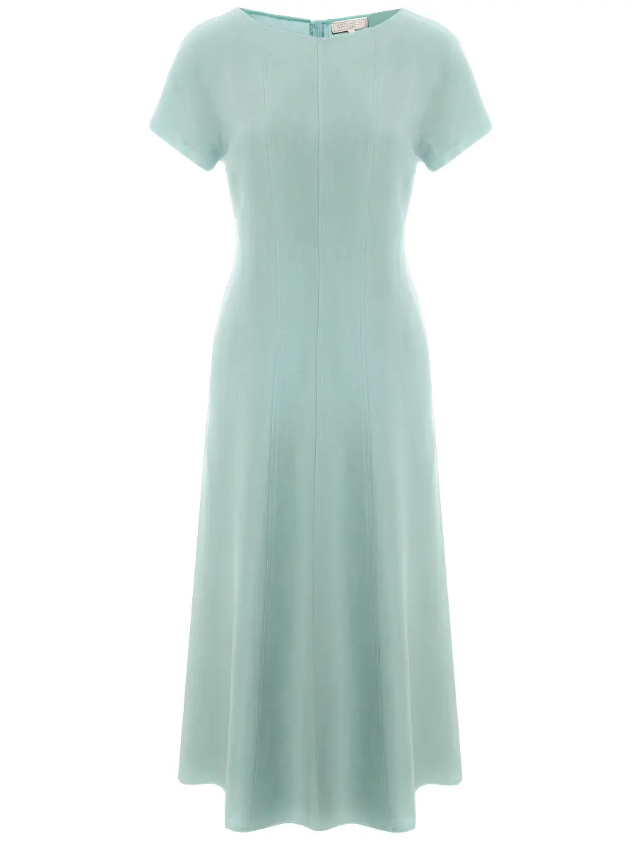 Платье из вискозы и льна