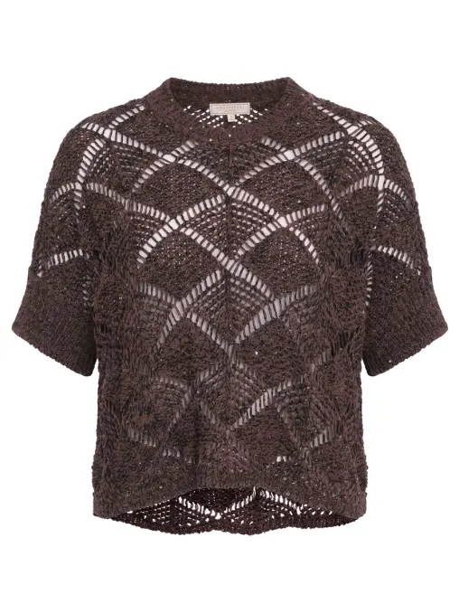 Джемпер хлопковый с пайетками ANTONELLI FIRENZE