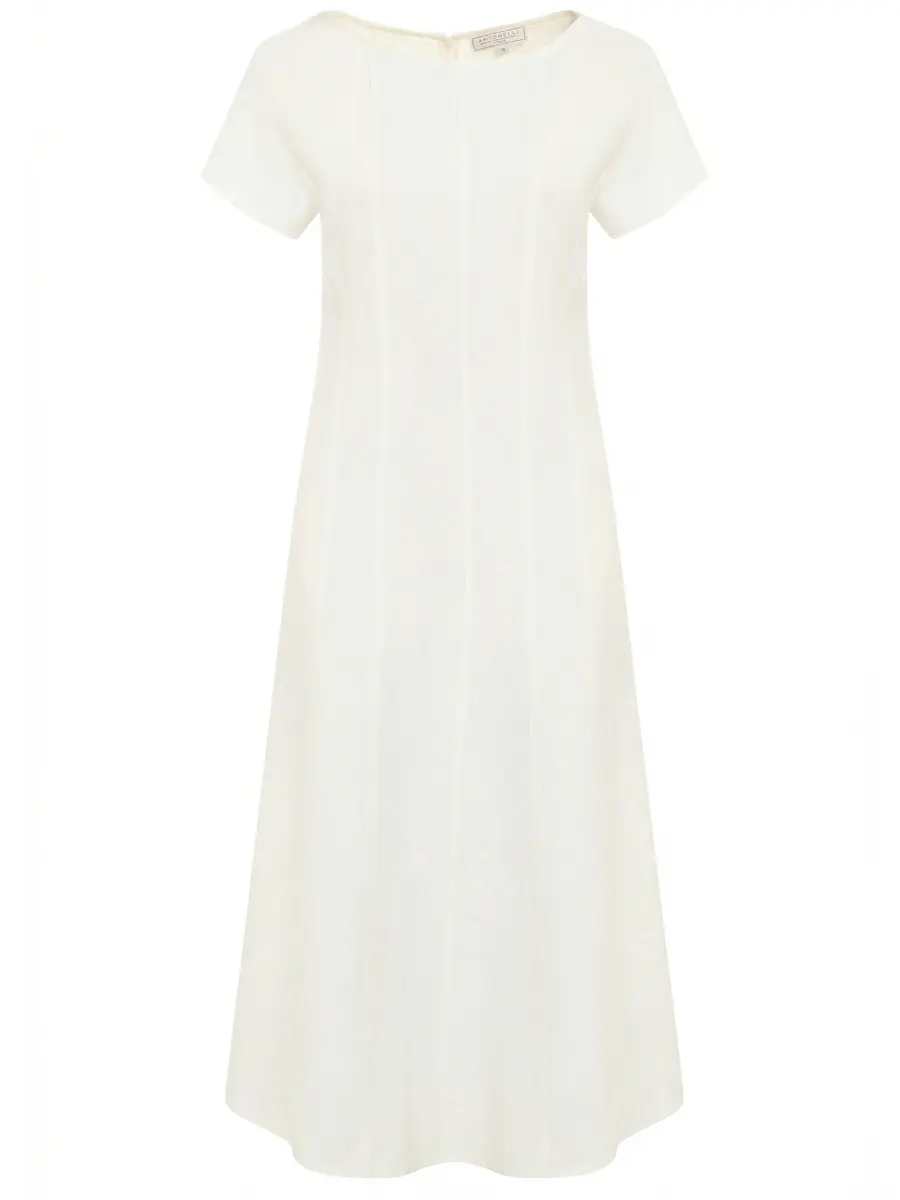 Платье из вискозы и льна