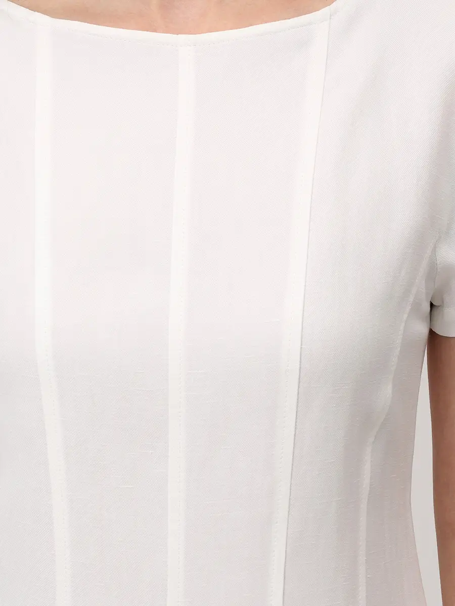 Платье из вискозы и льна