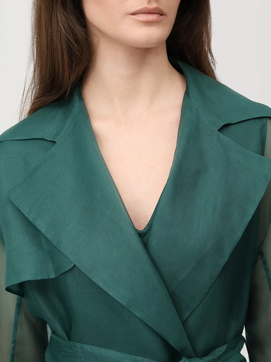 Плащ шелковый