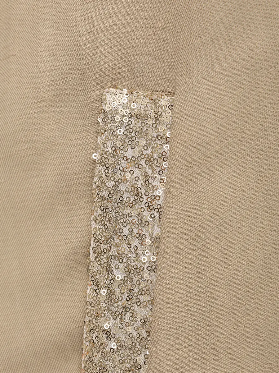 Платье из вискозы и льна