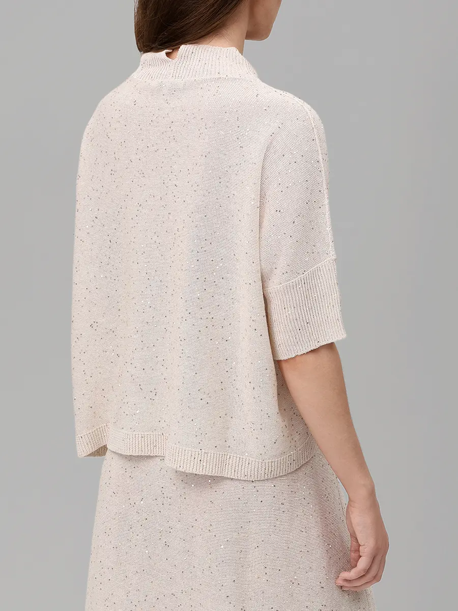 Джемпер изо льна и хлопка