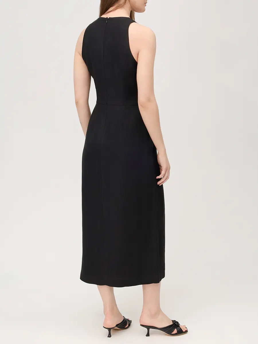 Платье из вискозы и льна