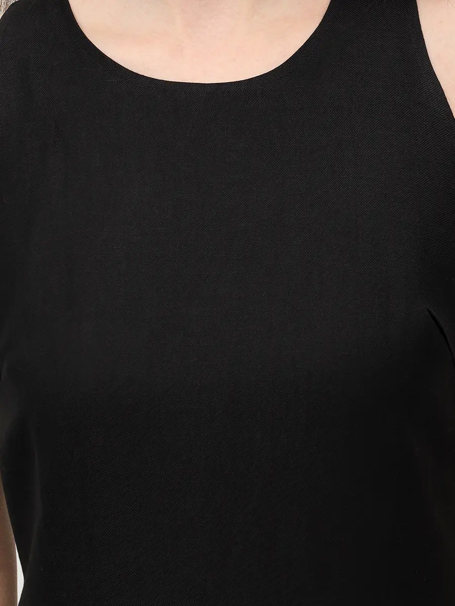 Платье из вискозы и льна