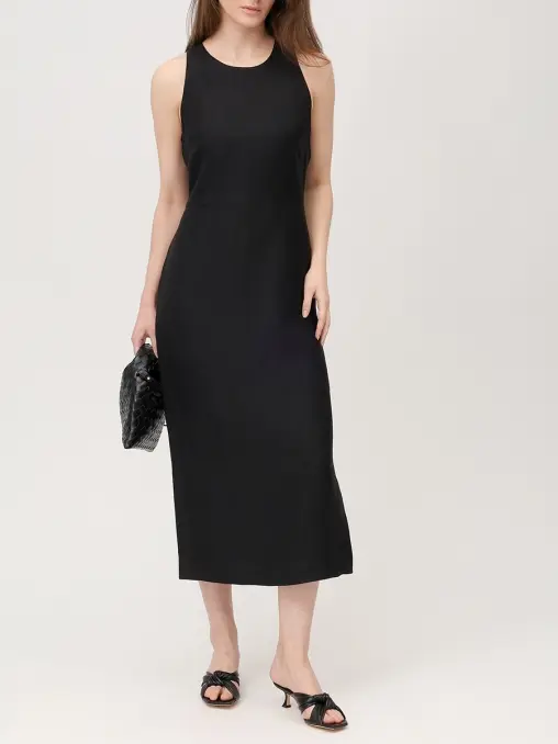 Платье из вискозы и льна ANTONELLI FIRENZE