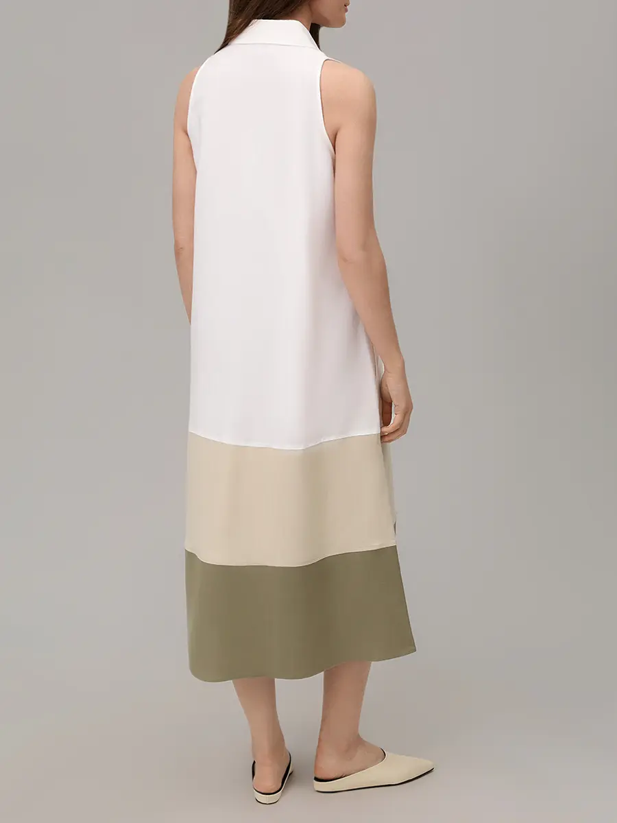 Платье из вискозы и льна