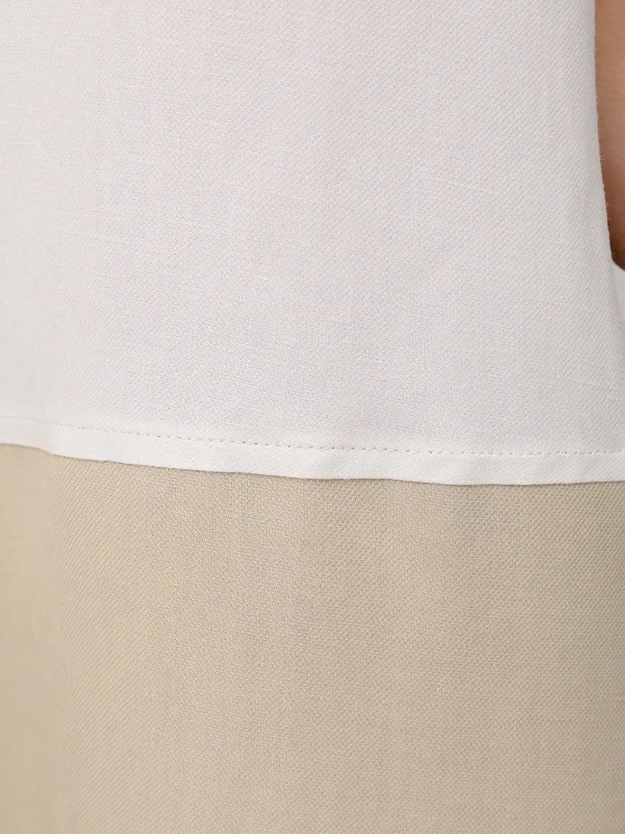 Платье из вискозы и льна