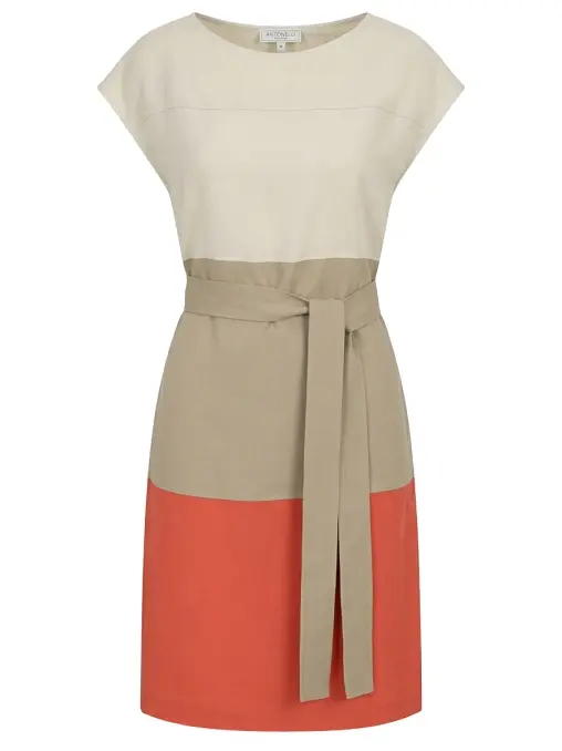 Платье из вискозы и льна ANTONELLI FIRENZE