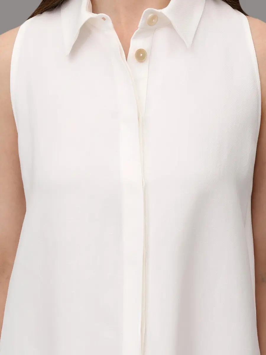 Платье из вискозы и льна