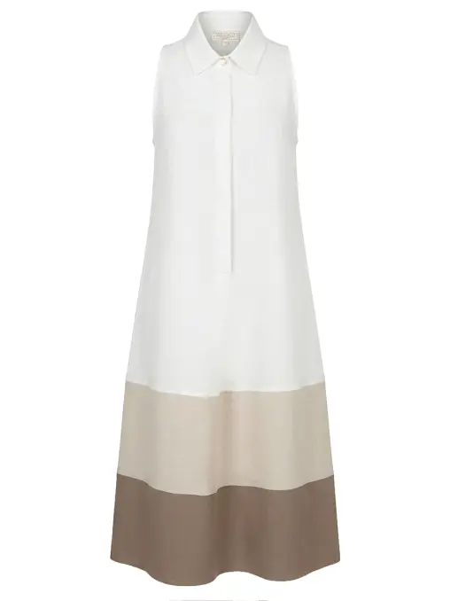 Платье из вискозы и льна ANTONELLI FIRENZE