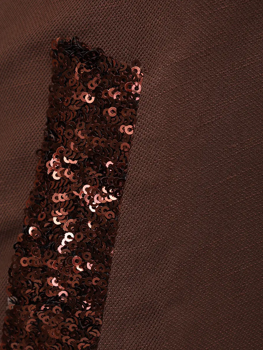 Платье из вискозы и льна