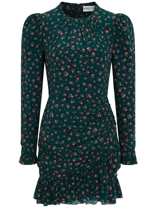 Платье шелковое ROSES AND LACE