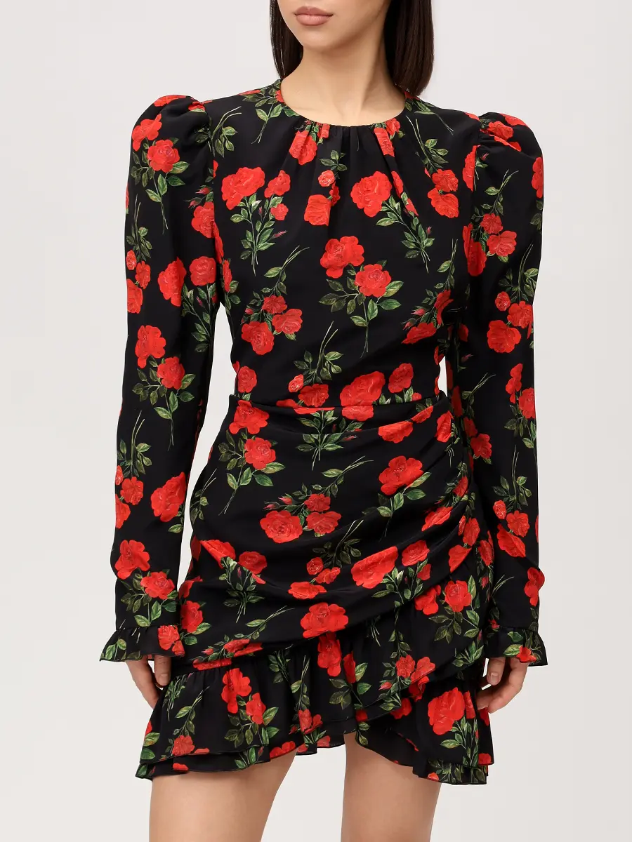 Платье шелковое