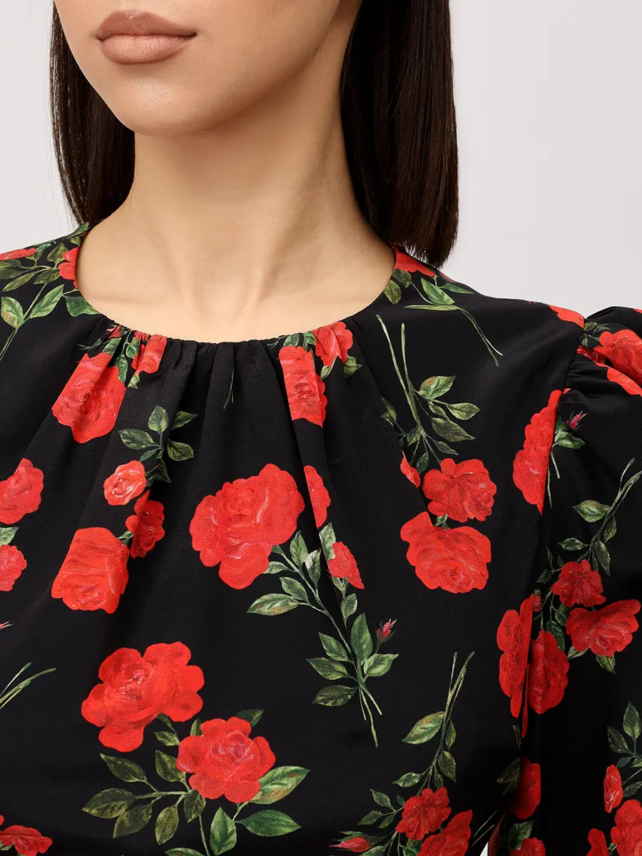 Платье шелковое