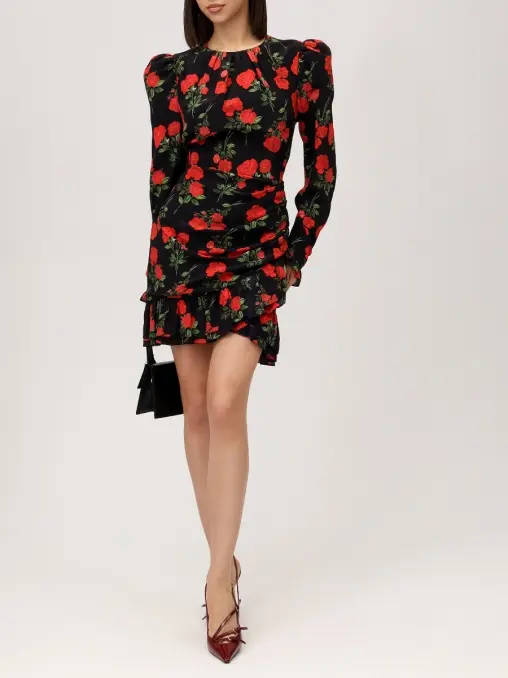 Платье шелковое ROSES AND LACE