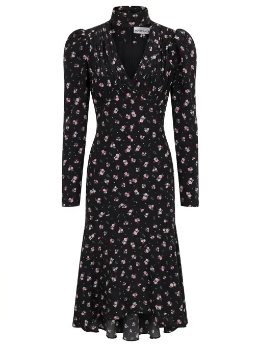 Платье шелковое ROSES AND LACE