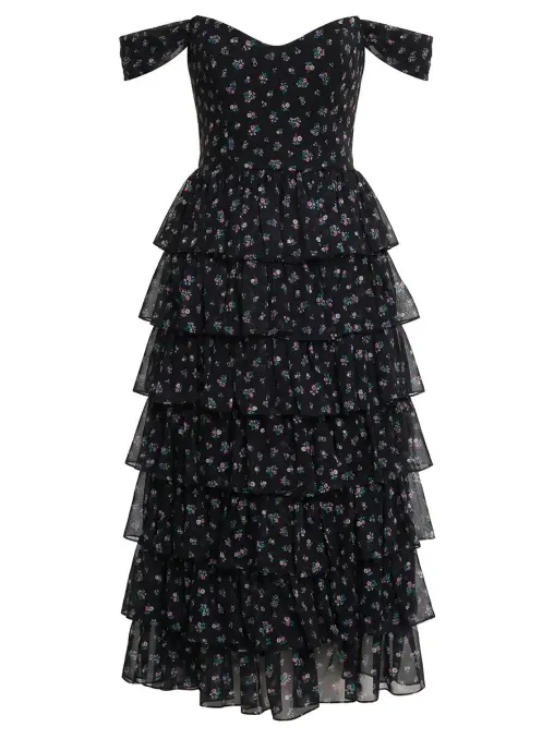 Платье шифоновое ROSES AND LACE