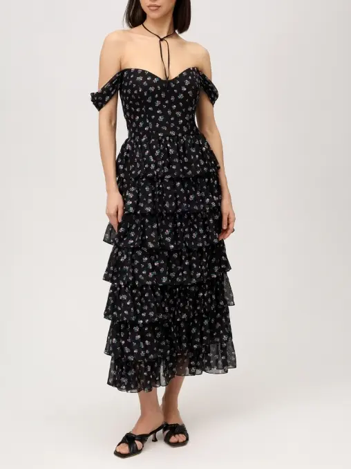 Платье шифоновое ROSES AND LACE