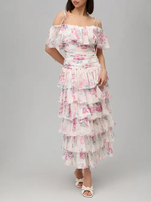 Платье шифоновое ROSES AND LACE