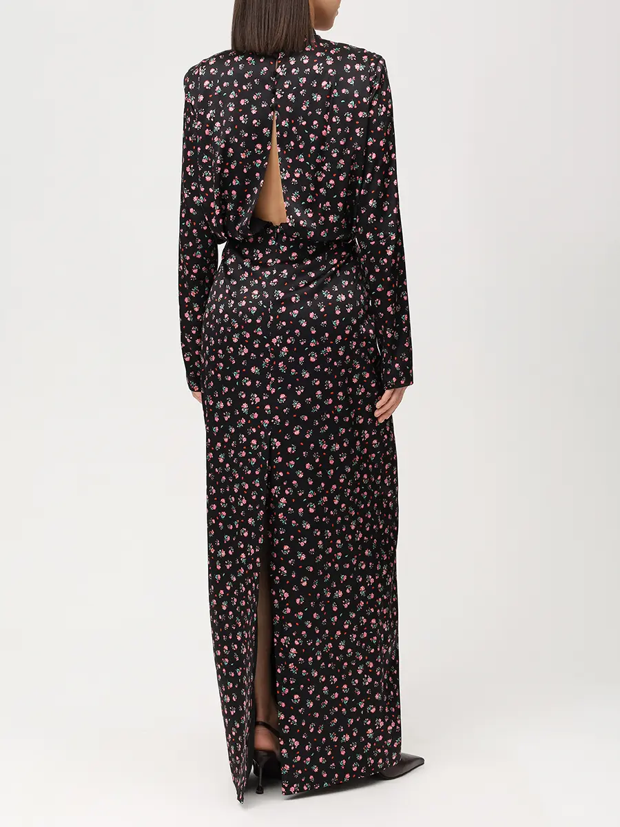 Платье атласное