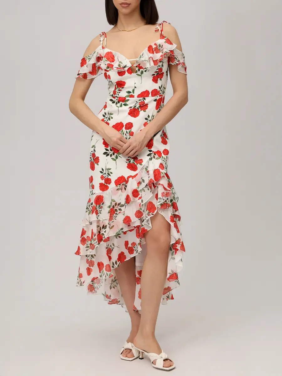 Платье шелковое