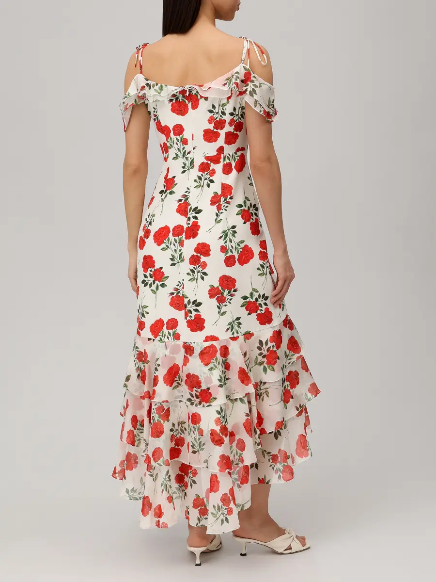 Платье шелковое