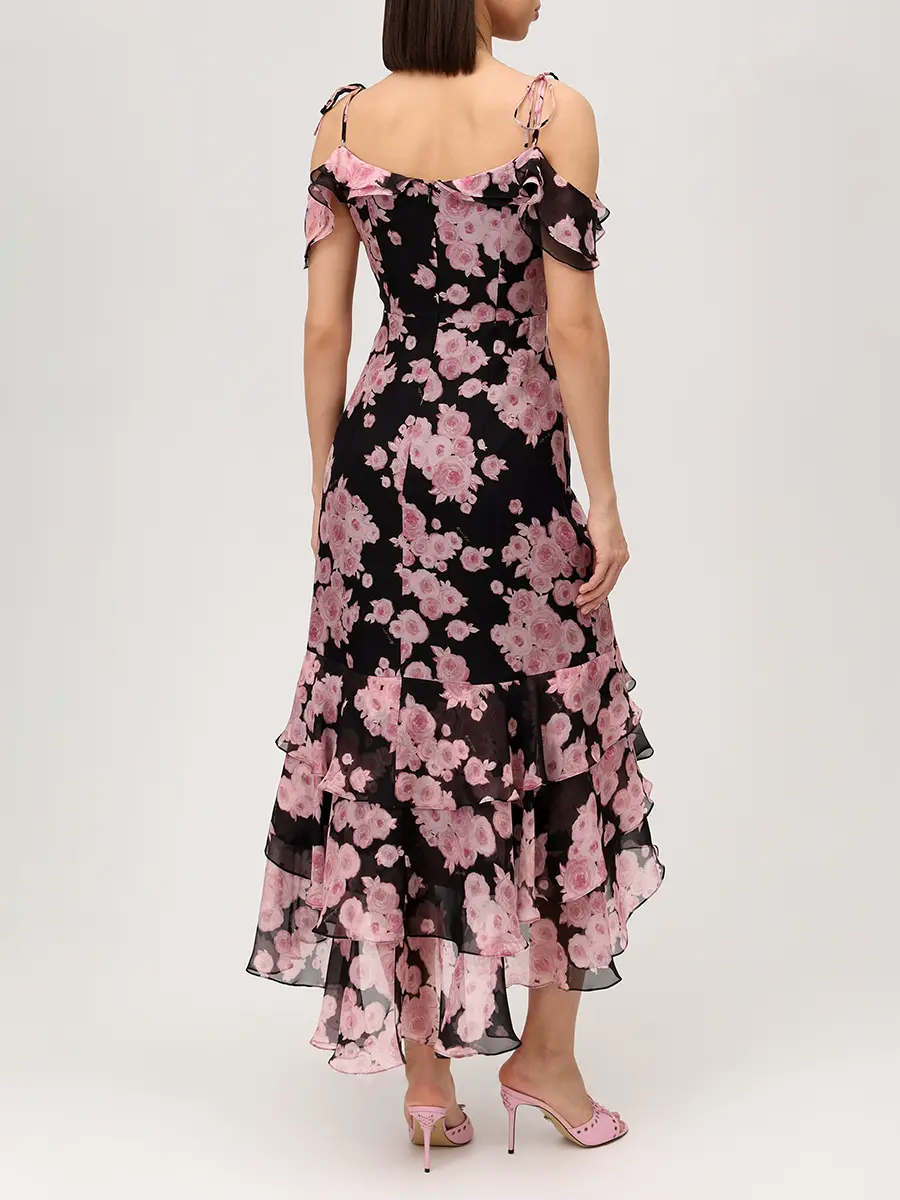 Платье шелковое