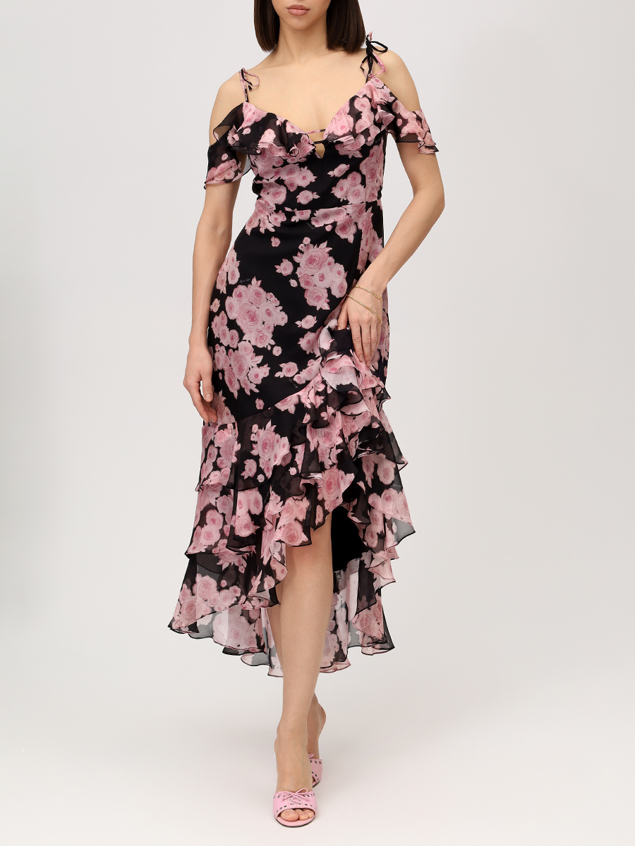 Платье шелковое