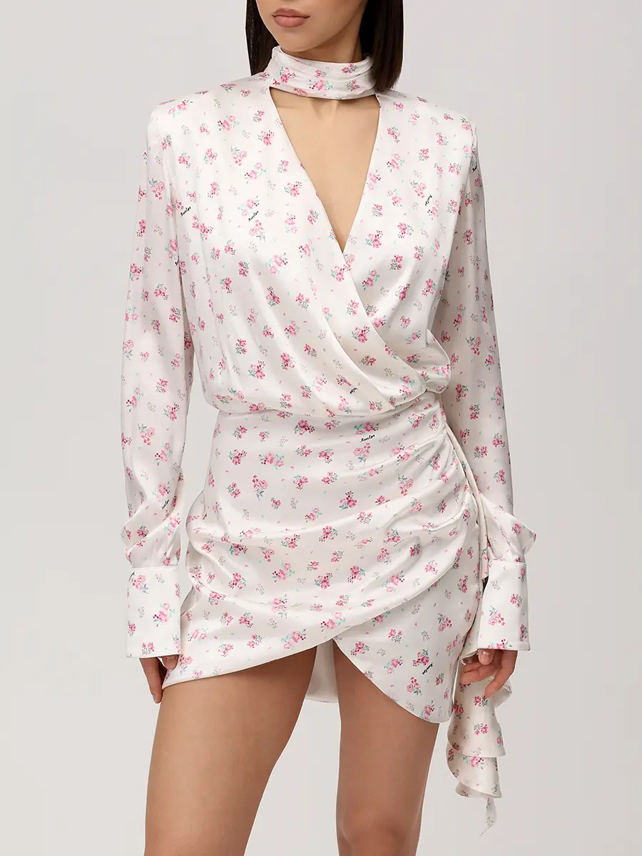 Платье шелковое