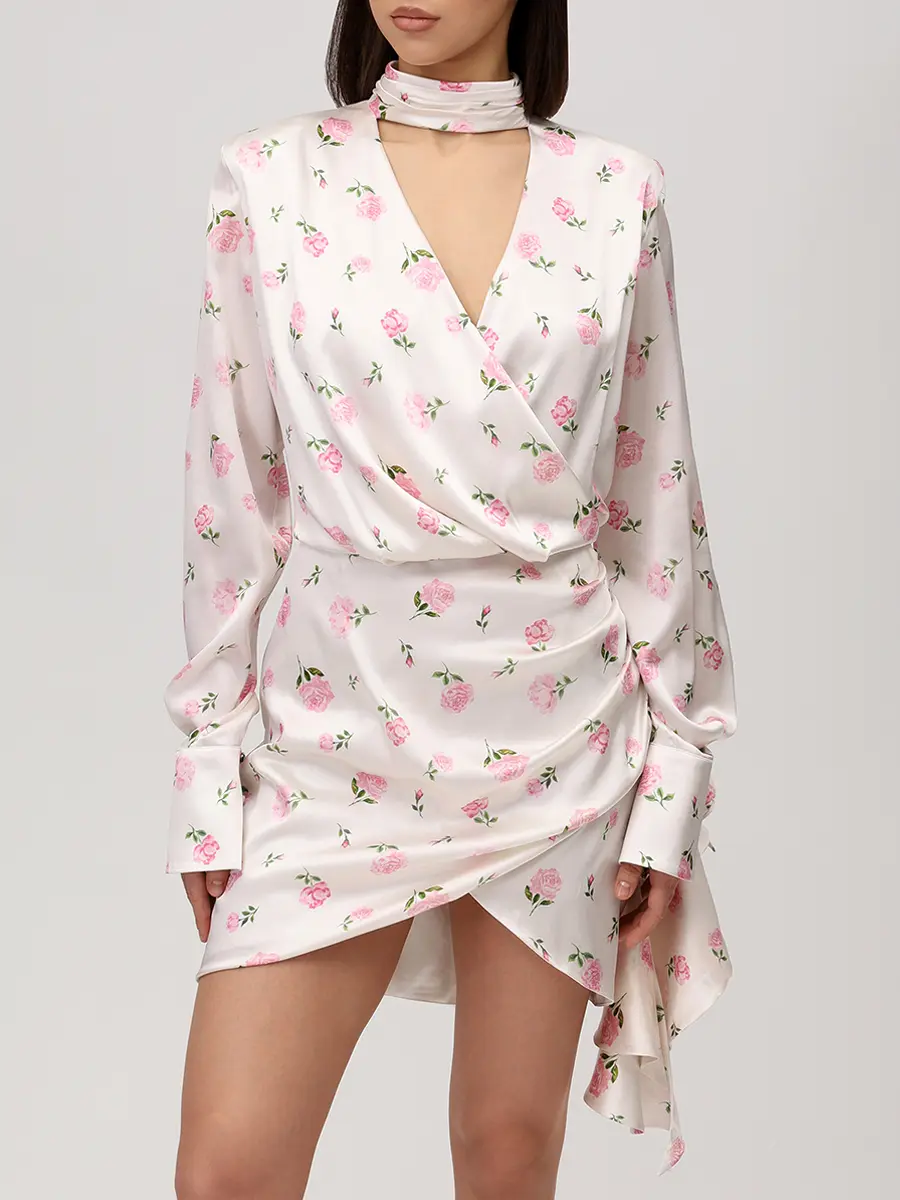 Платье шелковое