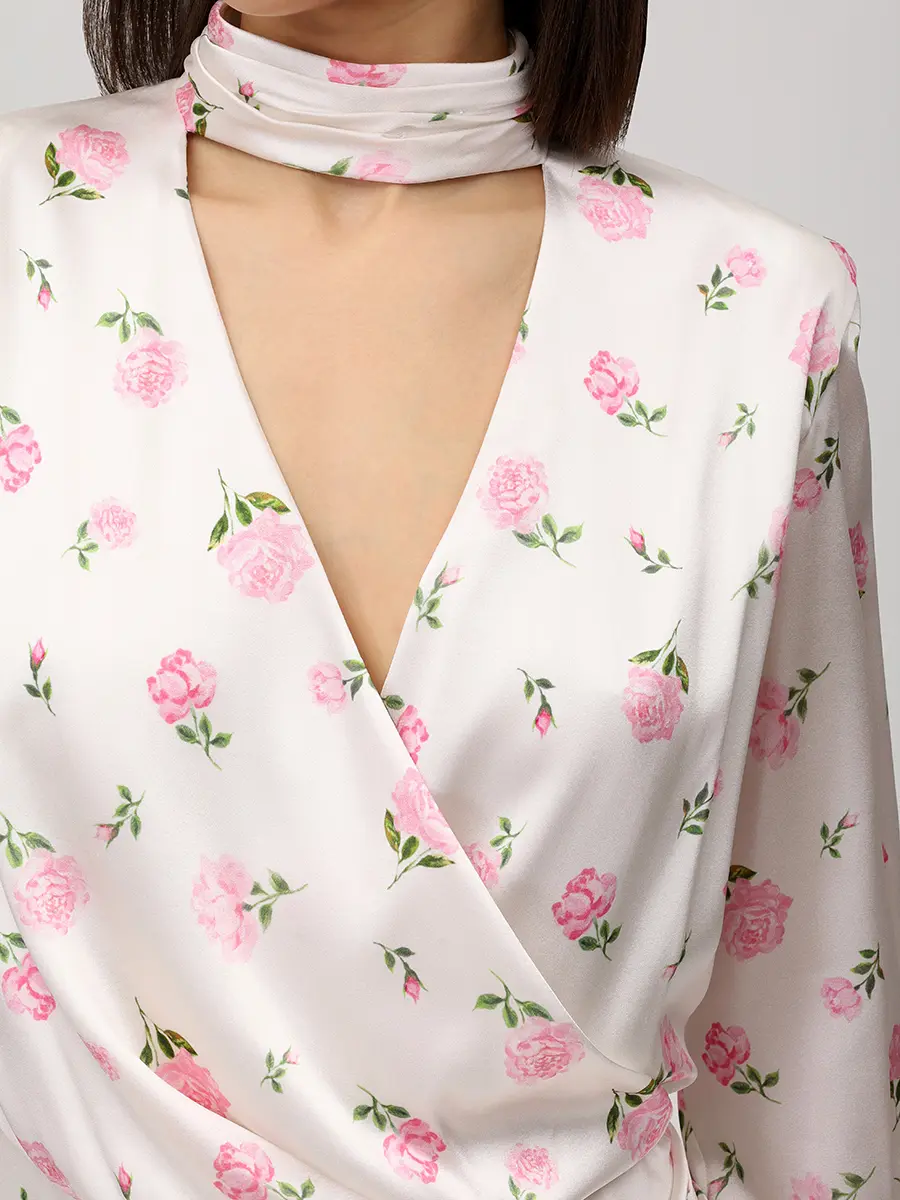 Платье шелковое